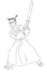 Sketch of Samurai Jack